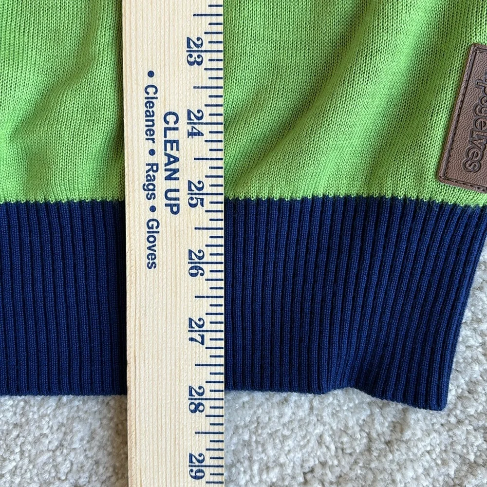 Tipsyelves Green Blue Funny‎ Ugly Christmas Crewneck Sweater Men’s Size XL NEW